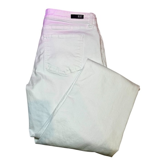 Women’s KUT From the Kloth Capris White Jeans, Size 14, EUC - Picture 2 of 8